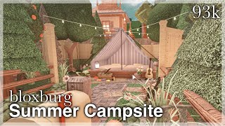 Bloxburg  Summer Campsite Speedbuild [upl. by Glenda215]