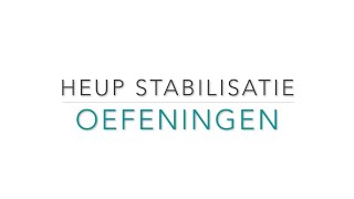 Heup stabilisatie oefeningen voor thuis [upl. by Ylrae]