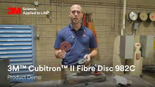 3M™ Cubitron™ II Fibre Disc 982C Product Demo [upl. by Hannala]