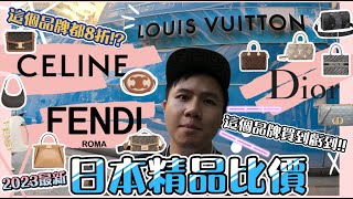 【2023日本買精品比價攻略】CELINE LV FENDI DIOR 8折、價差2萬以上精品包｜該爆買賺回機票錢｜男生女生精品包推薦｜BLACKPINK LISA腋下包黛妃包郵差包｜東京自由行 [upl. by Allenad]