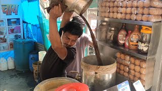 Famous Hyderabadi Irani Chaiwala  Over 16 Flavors of Tea  Indian Street Food [upl. by Ainoloppa]