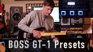 BOSS GT1 all presets back to back Part 1 [upl. by Ahtnama]