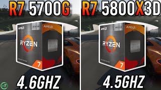 Ryzen 7 5700G vs Ryzen 7 5800X3D  Tested in 2023 [upl. by Nirrep]