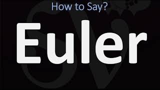 How to Pronounce Euler CORRECTLY [upl. by Dugald]