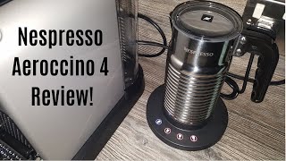 Nespresso Aeroccino 4 Milk Frother Review  Worth upgrading from the Aeroccino 3 [upl. by Kolnos]