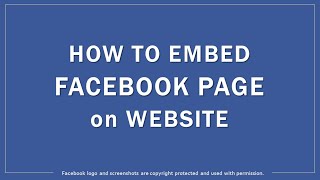 How to Embed Facebook Page on Website [upl. by Lenad]