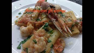 Paccheri con gli scampi [upl. by Eberhart609]