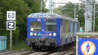 Z50000 NAT et BB17000 RIB  Départ de la gare de Saint Ouen l’Aumône sur la ligne H du Transilien [upl. by Kleper753]