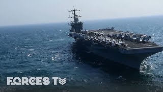 When An Aircraft Carrier Goes To War  Forces TV [upl. by Healey470]