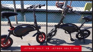 Jetson Bolt VS New Jetson Bolt Pro Electric Scooter EBike Review 1st Ride Best Scooter of 2020 [upl. by Eenalem789]