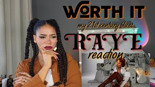 Raye Worth It Reaction 👀🤐 [upl. by Giardap950]