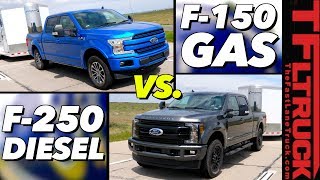 Do You Really Need a Heavy Duty Truck to Tow 9000 lbs Ford F150 vs F250 MPG Review [upl. by Ennaillek]