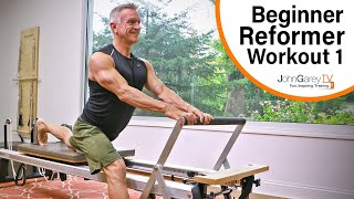 Beginner Pilates Reformer Workout 1  15 minutes [upl. by Wie]