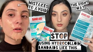 How to PROPERLY USE Hydrocolloid Bandaids  Stop using Hydroseal Bandaids like this [upl. by Eiraminot]