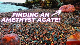 Exploring for Lake Superior Agates  Rockhounding for gems [upl. by Notsa]