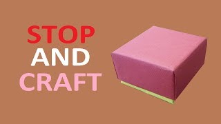 How to make a Gift Box from Cardboard or Paper [upl. by Sirret567]