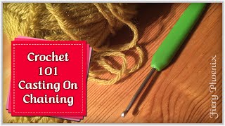 Beginners Crochet  Casting on amp Simple Chain Stitch [upl. by Edyak]