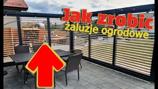 Żaluzje ogrodowe  jak zrobić Wooden blinds shutters [upl. by Matthew]