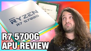 AMD 360 Ryzen 7 5700G APU Review amp Benchmarks vs R5 5600G R7 5800X amp More [upl. by Ahsinotna708]