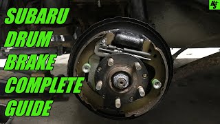 Subaru Forester Rear Drum Brakes  How To [upl. by Houlberg]