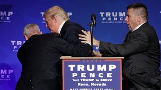 Donald Trump rushed off stage during rally in Nevada [upl. by Jareb]