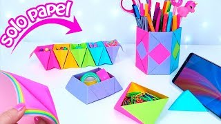 5 DIY CON PAPEL PARA EL REGRESO A CLASES [upl. by Craggie]