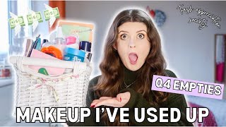 Q4 Empties Update  Big Makeup Use Up Challenge [upl. by Hoshi]