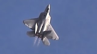 F22 Raptor • Air Maneuverability Demonstration [upl. by Raynell932]