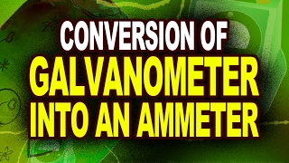 Conversion of Galvanometer into an Ammeter  Plus Two Physics Tutorials [upl. by Tenneb]