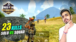 23 KILLS WITH NEW CHARACTERS  FREE FIRE 3rd ANNIVERSARY SPECIAL GAMEPLAY [upl. by Otero]