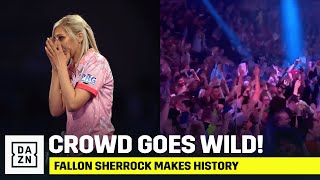 INSANE Darts Crowd ERUPTS As Fallon Sherrock Makes History [upl. by Barbee]