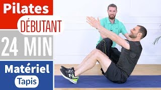 PILATES pour DEBUTANTS  Difficulté  25 [upl. by Ecirtaemed]