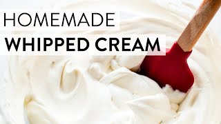 Homemade Whipped Cream  Sallys Baking Recipes [upl. by Jenni]