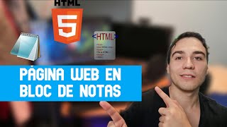 Cómo hacer una PÁGINA WEB en BLOC de NOTAS [upl. by Euqinor]