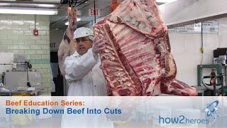 Breaking Down Beef Into Cuts Beef Education Butcher Series [upl. by Dry]