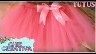 DIY Como hacer TUTUS a maquina de coser PARTE 1 [upl. by Surtemed867]