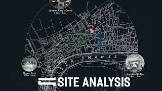 Site Analysis Diagram Architecture  Photoshop Architecture [upl. by Etnaled]