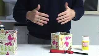 FR Presents How To Cover a Box with Fabric to Create a Custom Container [upl. by Diogenes]