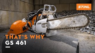 STIHL GS 461  The new concrete cutter  Thats why [upl. by Niu683]