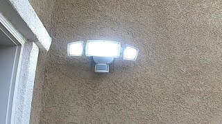 Motion Sensor Floodlight Install [upl. by Rania]