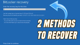 Bitlocker Recovery Key [upl. by Ahtanamas]