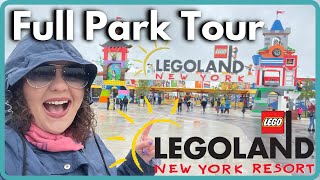 Legoland New York Full Park Tour Early Access Previews  Rides Food Characters All Lands [upl. by Yenattirb940]