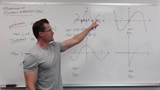 Properties of Functions  Increasing vs Decreasing Precalculus  College Algebra 9 [upl. by Ynattirb]