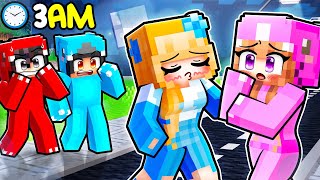 Crystal is SLEEPWALKING At 3AM In Minecraft [upl. by Ahsetal]