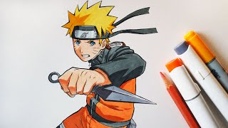 How to Draw Naruto Uzumaki  Step by Step Tutorial  Naruto Shippuden [upl. by Kcirtap]