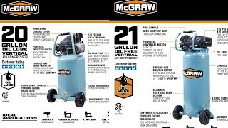 What To Know About The NEW McGRAW Air Compressors From Harbor Freight [upl. by Lzeil67]