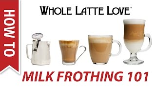 Milk Frothing for Beginners [upl. by Ahsiekel]