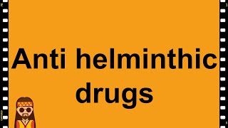 Pharmacology Anti Helminthics MADE EASY [upl. by Aehcim]