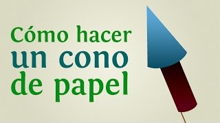 Cómo hacer un cono de papel INNATIACOM [upl. by Odnomyar125]