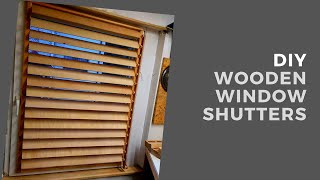 DIY wooden window shuttersdrewniane żaluzje okienne [upl. by Gussman]